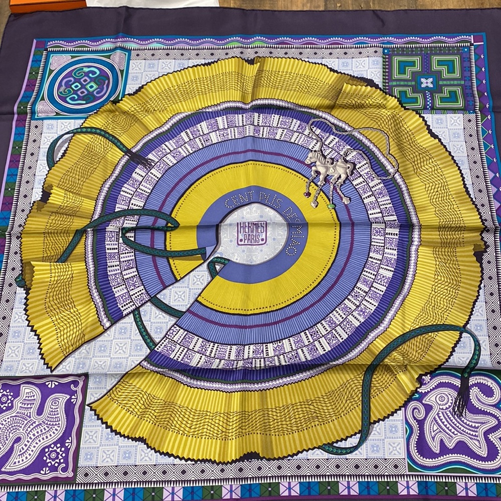Hermes silk scarf